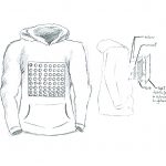 LED jacket sketch
